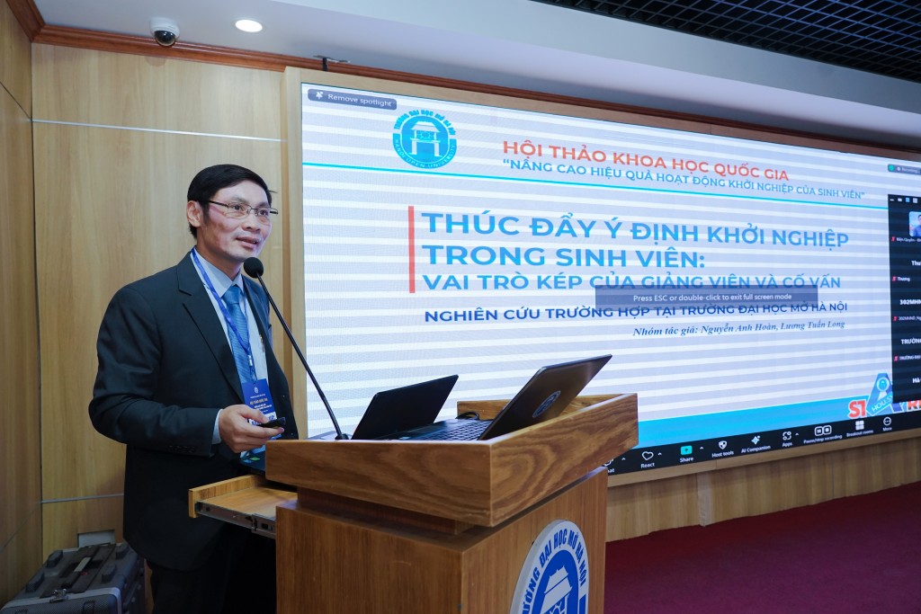 Ths. Nguyễn Anh Hoàn, Trường Đại học Mở Hà Nội phát biểu ý kiến