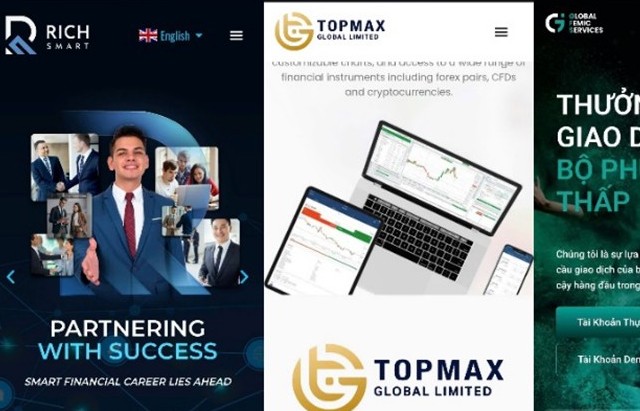 Cảnh báo 3 sàn đầu tư ngoại hối lừa đảo “RichSmart, Topmax, GFS”