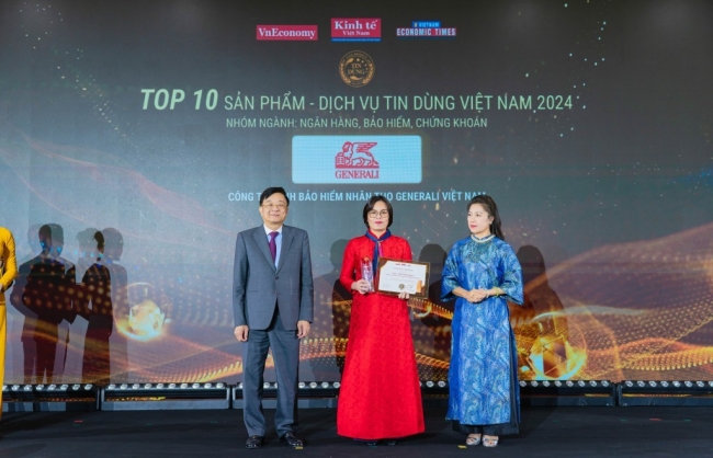 Generali Việt Nam được vinh danh Top 10 Sản phẩm – Dịch vụ tin dùng Việt Nam 2024