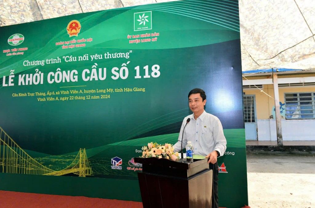 Nhựa Tiền Phong khởi công Cầu nối yêu thương số 118 tại Hậu Giang