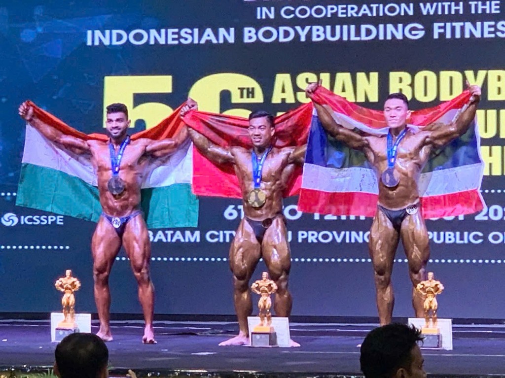 VĐV Trương Hoàng Long giành HCV nội dung trên 75kg bodybulding tại Giải Vô địch Thể hình châu Á 2024