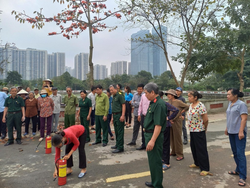 Hội Cựu chiến binh tích cực tham gia phòng cháy, chữa cháy