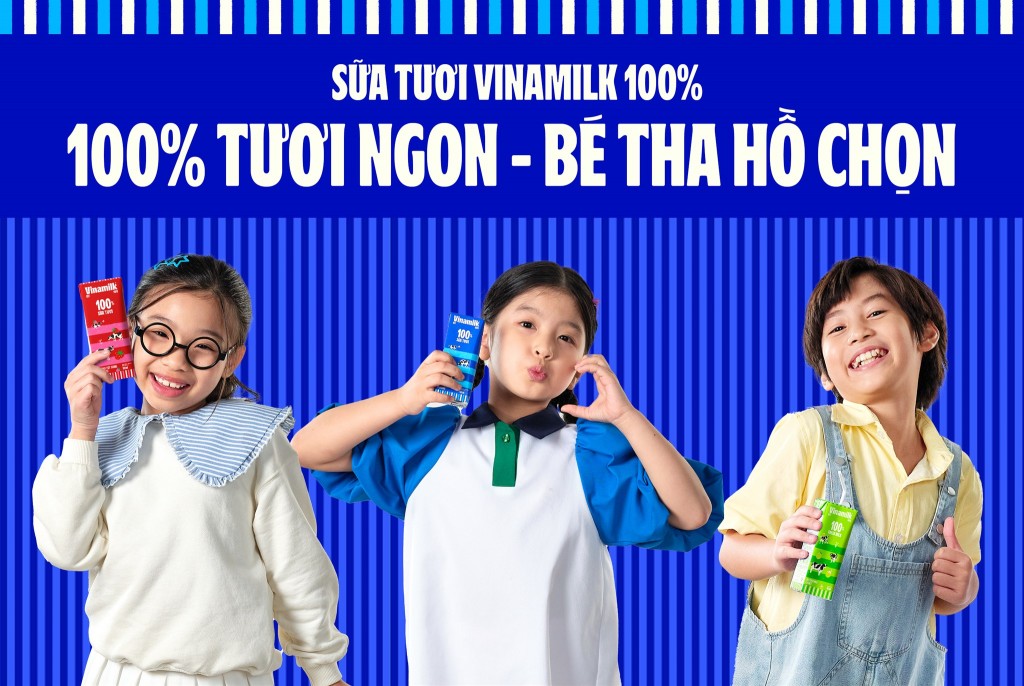 Chiến dịch truyền thông “Sữa tươi Vinamilk 100% - Vắt mỗi ngày, tươi mỗi ngày” theo nhận diện mới