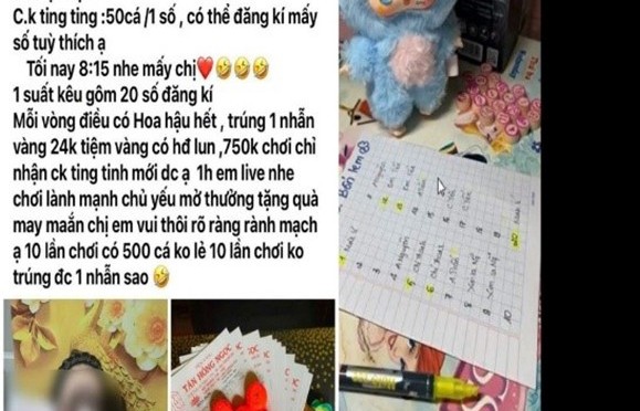 Cảnh báo quay số nhận “túi mù” là hình thức cờ bạc trá hình