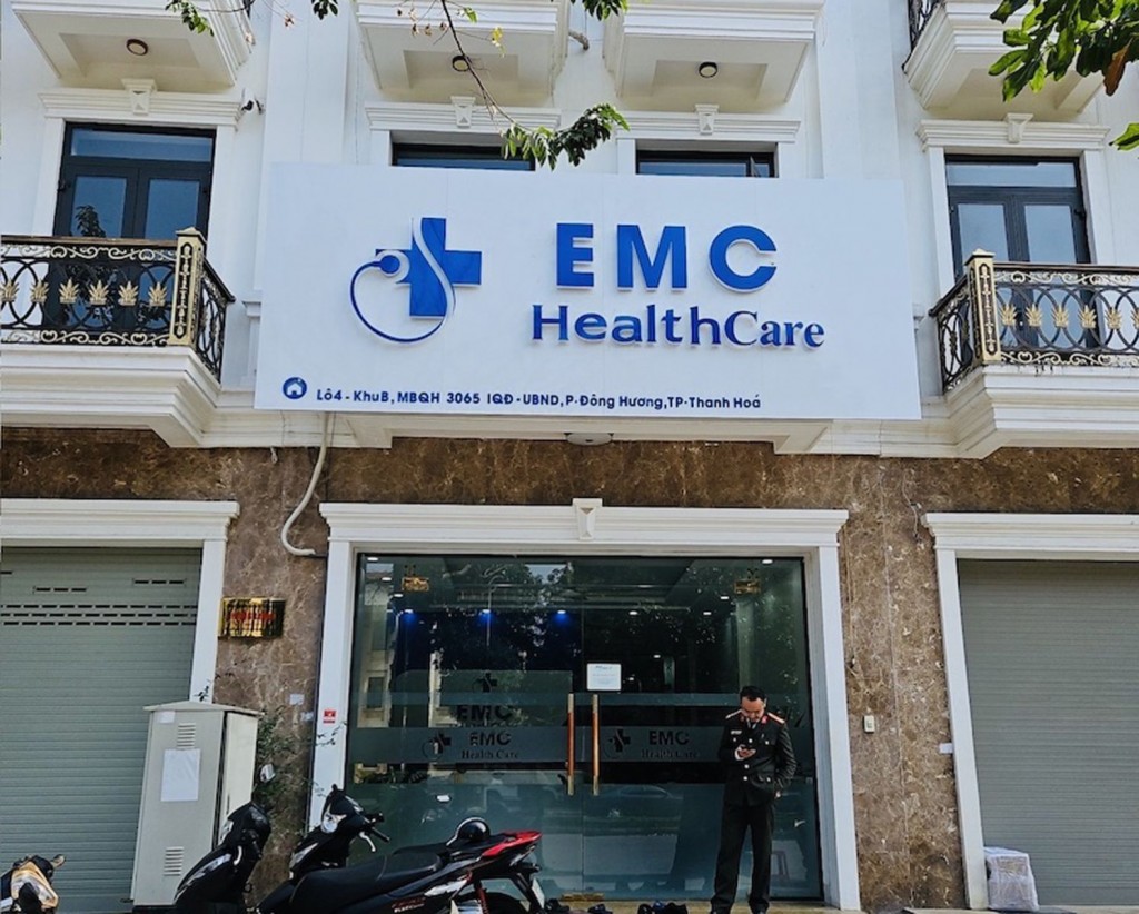 Cơ sở “EMC Healthcare” có địa chỉ tại số 04 Bùi Khắc Nhất, phường Đông Hương, thành phố Thanh Hóa