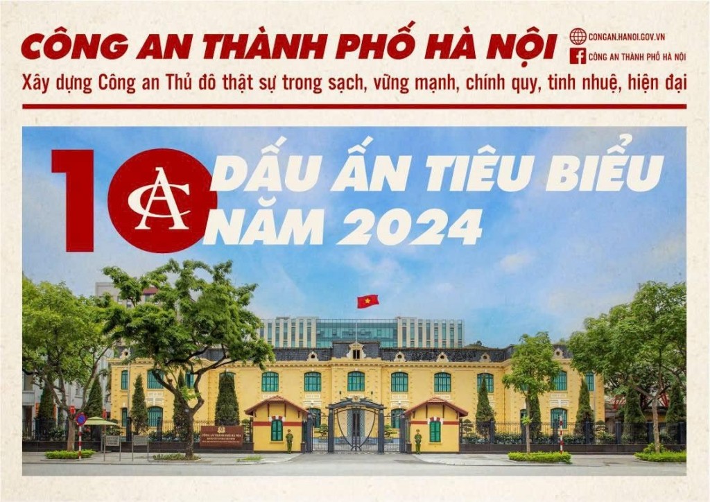 10 dấu ấn tiêu biểu của Công an thành phố Hà Nội.