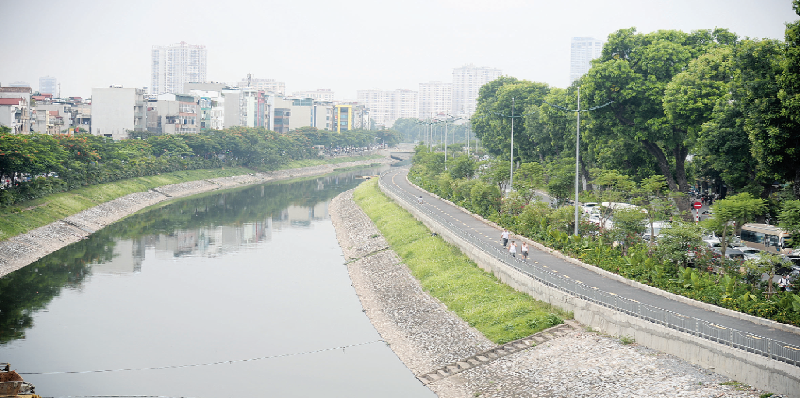 bổ cập nước từ sông Hồng vào sông Tô Lịch nhằm cải thiện môi trường