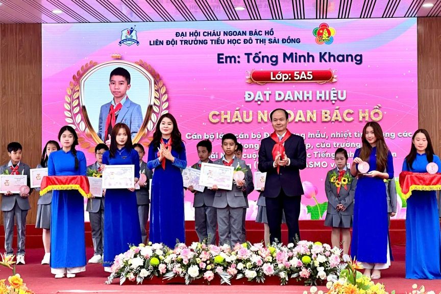 Tuyên dương 95 đội viên, thiếu nhi đạt danh hiệu “Cháu ngoan Bác Hồ”