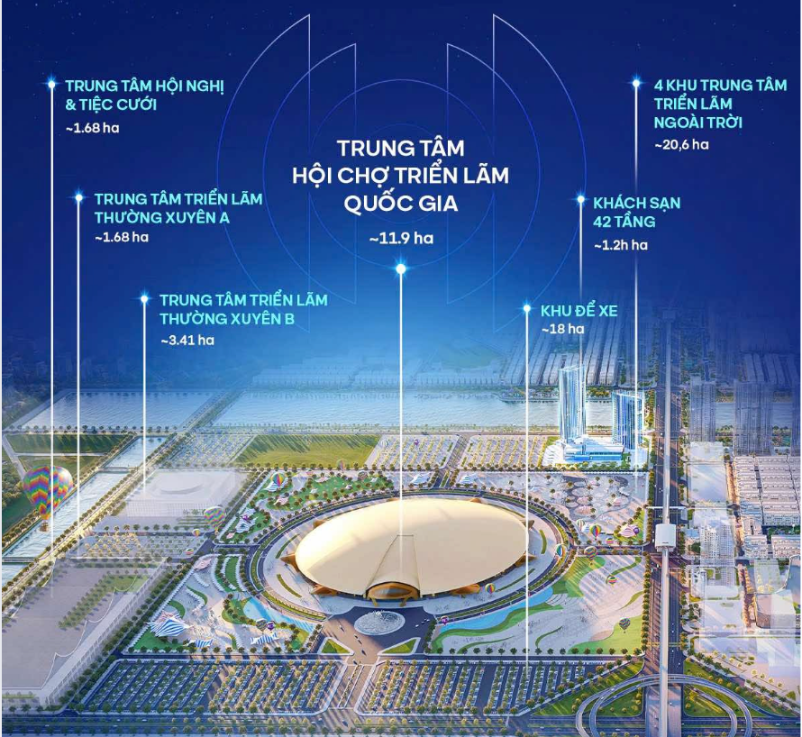 Hoàn thành vào tháng 7/2025, The Grand Expo sẽ đưa Đông Anh trở thành “Dubai của Việt Nam”