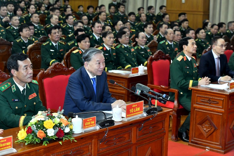 Tổng Bí thư Tô Lâm thăm, làm việc tại Bộ Tư lệnh Bộ đội Biên phòng ảnh 1