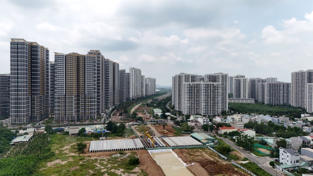 Đường Vành đai 3 đang gấp gút thực hiện