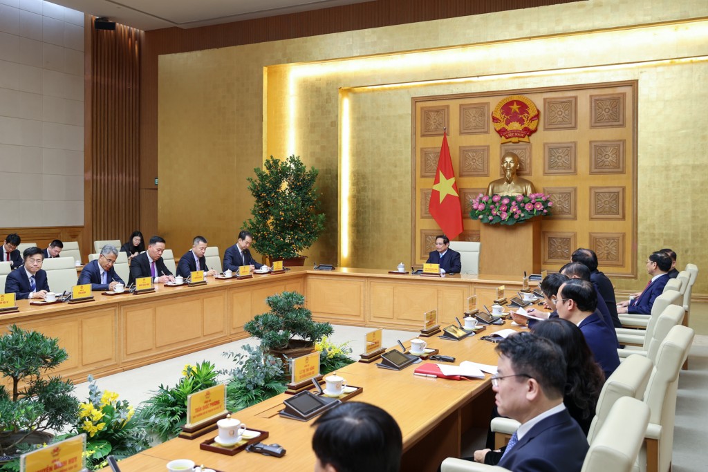 Thủ tướng Chính phủ mong muốn hai bên tập trung triển khai những công trình lớn, mang tính biểu tượng và tương xứng với tầm mức quan hệ hai nước - Ảnh: VGP/Nhật Bắc