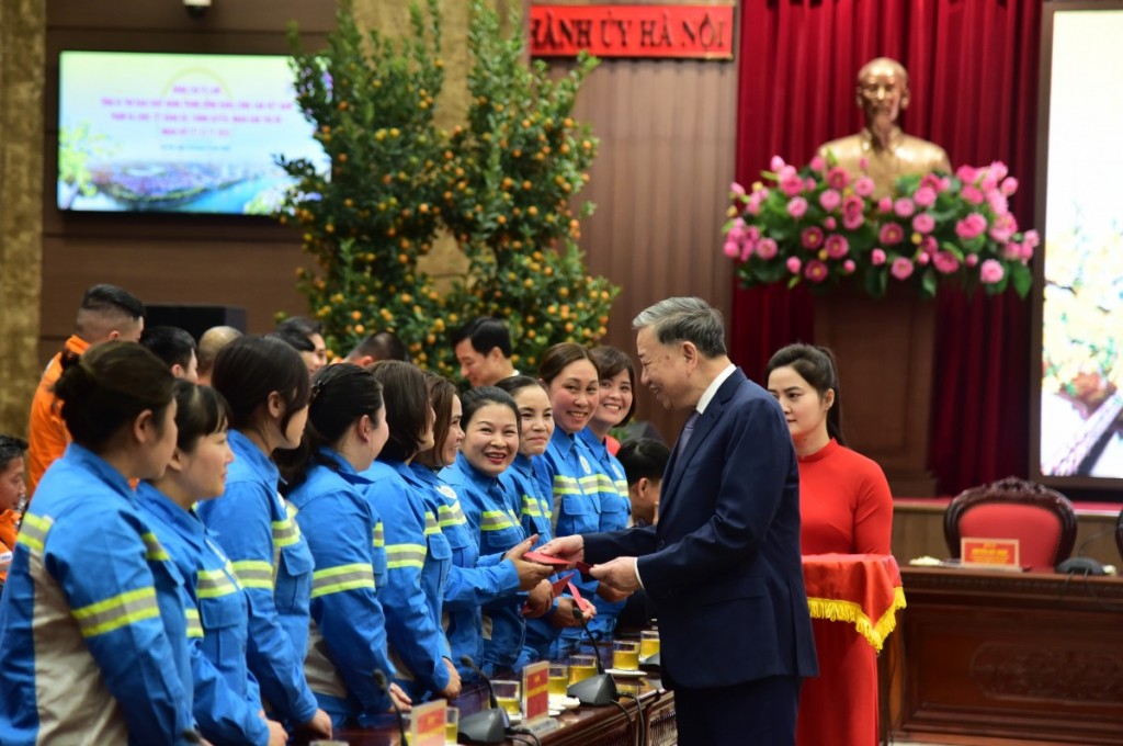 Tổng Bí thư Tô Lâm chúc Tết Đảng bộ, chính quyền và Nhân dân Thủ đô