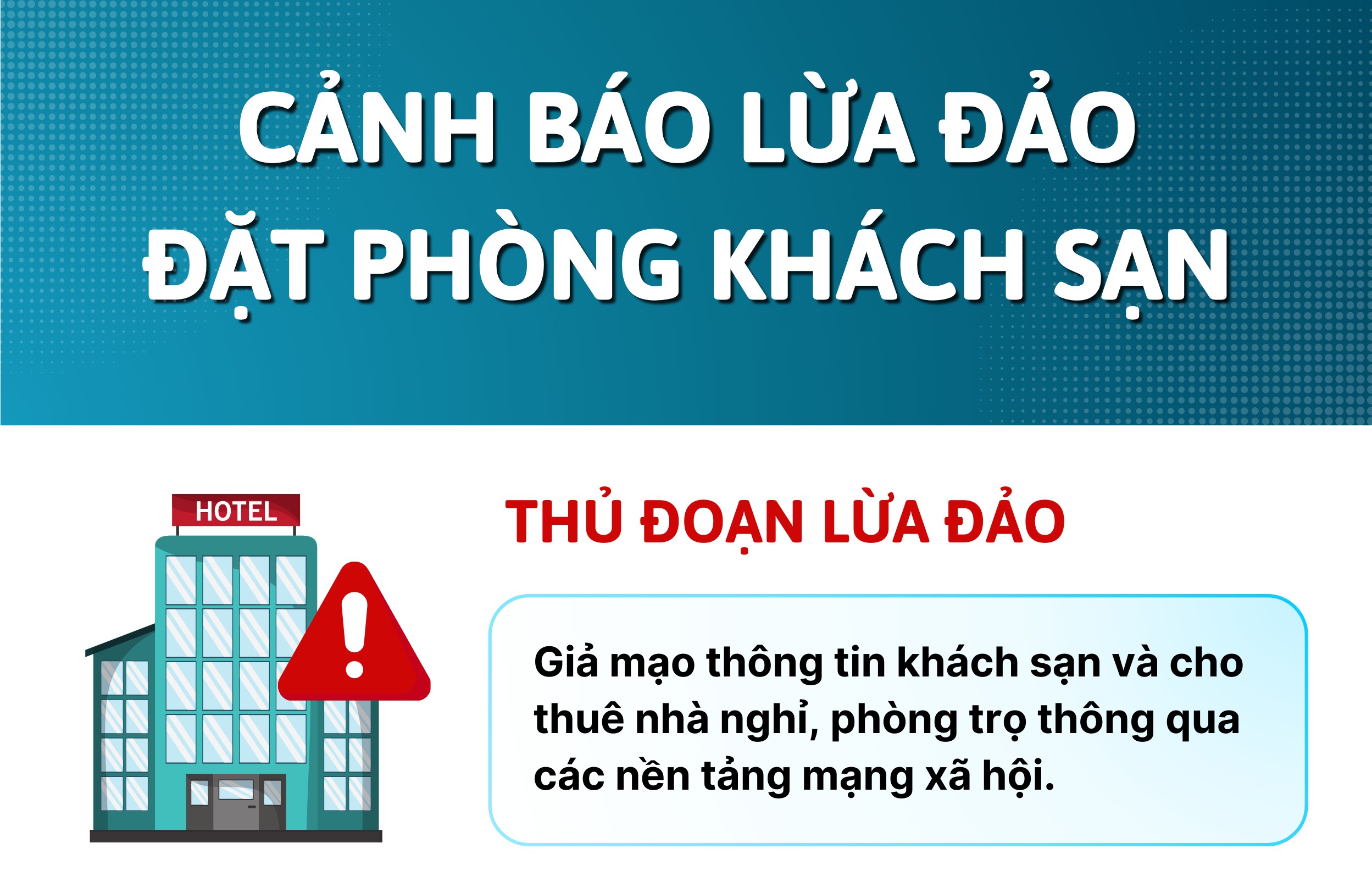 Cảnh báo lừa đảo đặt phòng khách sạn sau Tết