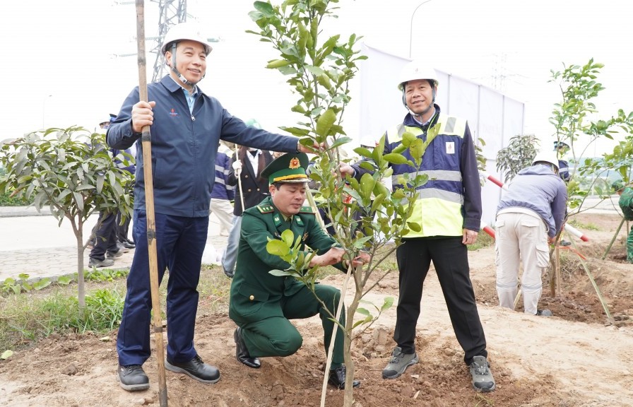 Nhiệt điện Thái Bình 2: “Tết trồng cây đời đời nhớ ơn Bác Hồ”