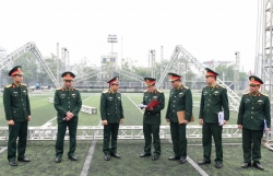 Chuẩn bị cho lễ giao, nhận quân của Ban Chỉ huy quân sự các quận, huyện