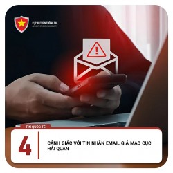 Giả mạo tin nhắn email Cục Hải quan Singapore để lừa đảo