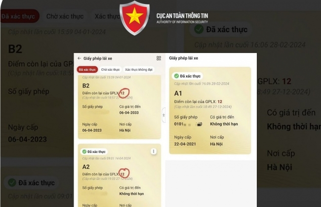 Xuất hiện thủ đoạn lừa đảo cài đặt 12 điểm giấy phép lái xe