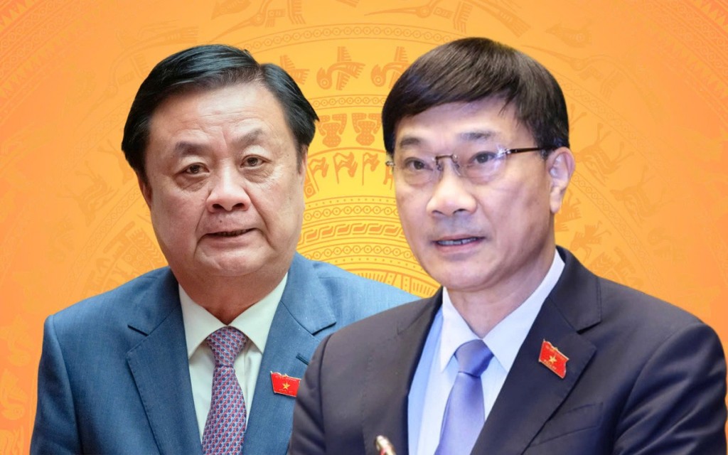 Tân Phó chủ tịch Quốc hội Bầu các ông Vũ Hồng Thanh, Lê Minh Hoan làm phó chủ tịch Quốc hội - Ảnh 1. Ông Lê Minh Hoan và Vũ Hồng Thanh
