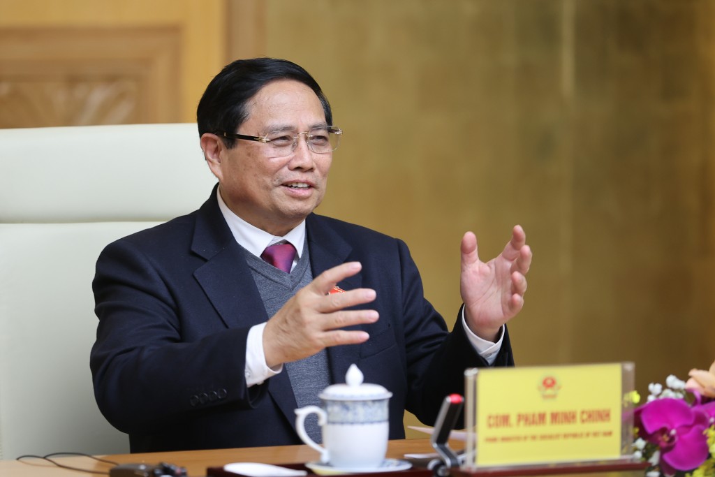Thủ tướng mong muốn hai bên đẩy nhanh kết nối hạ tầng giao thông, trọng tâm là 2 tuyến đường sắt khổ tiêu chuẩn Lạng Sơn - Hà Nội và Móng Cái - Hạ Long - Hải Phòng - Ảnh: VGP/Nhật Bắc