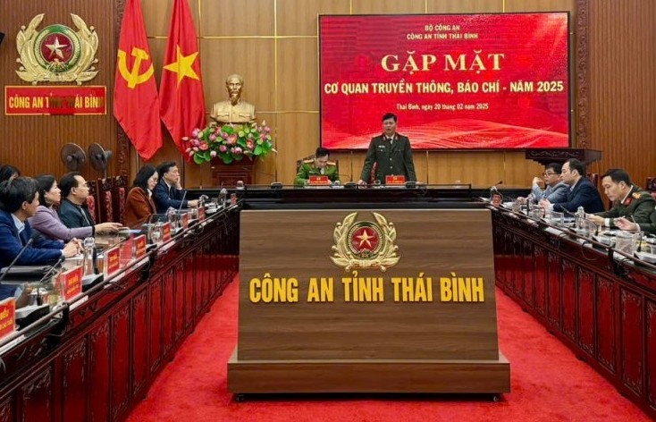 Công an tỉnh Thái Bình gặp mặt cơ quan truyền thông, báo chí