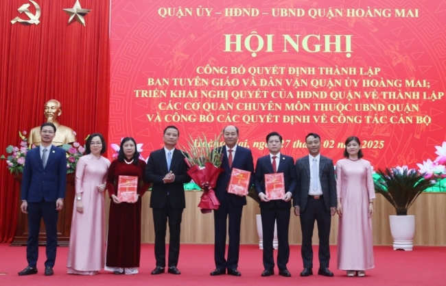 Thành lập Ban Tuyên giáo và Dân vận Quận ủy Hoàng Mai
