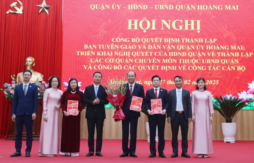Thành lập Ban Tuyên giáo và Dân vận Quận ủy Hoàng Mai