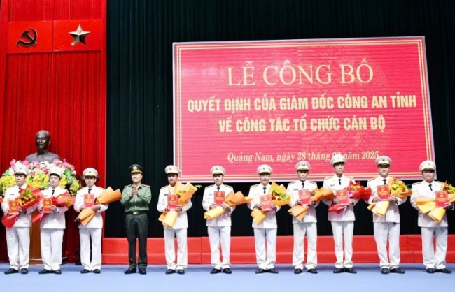 Giải thể 17 Công an cấp huyện thuộc Công an tỉnh Quảng Nam