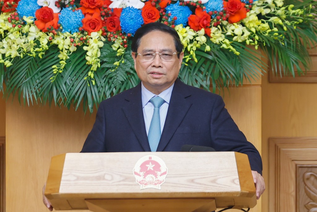 Thủ tướng đề nghị các doanh nghiệp Nhật Bản đẩy mạnh khai thác dư địa hợp tác kinh tế, thương mại và đầu tư giữa hai nước còn rất rộng lớn để góp phần thúc đẩy quan hệ Đối tác Chiến lược toàn diện Việt Nam và Nhật Bản - Ảnh: VGP/Nhật Bắc