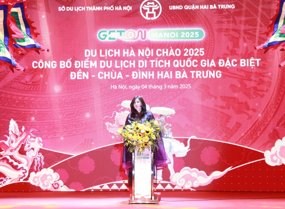 Phát biểu tại chương trình, Giám đốc Sở Du lịch Hà Nội Đặng Hương Giang