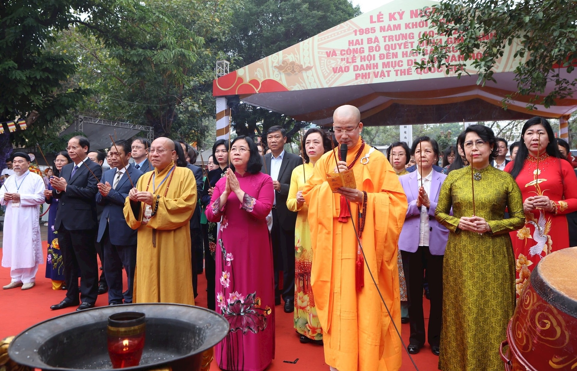 Lễ hội đền Hai Bà Trưng trở thành di sản văn hóa phi vật thể quốc gia