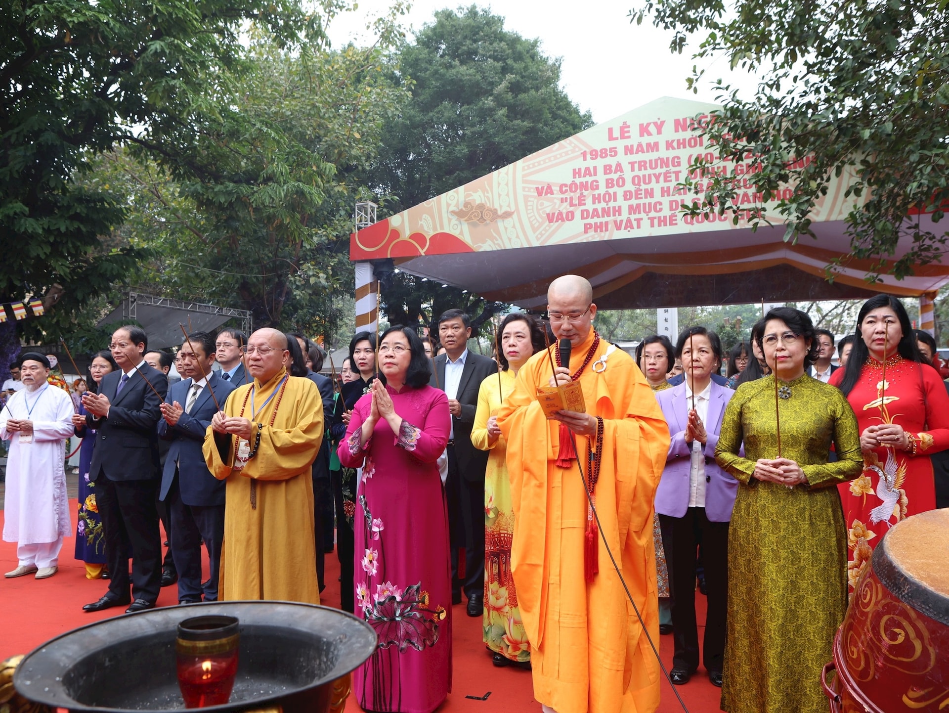 Lễ hội đền Hai Bà Trưng trở thành di sản văn hóa phi vật thể quốc gia
