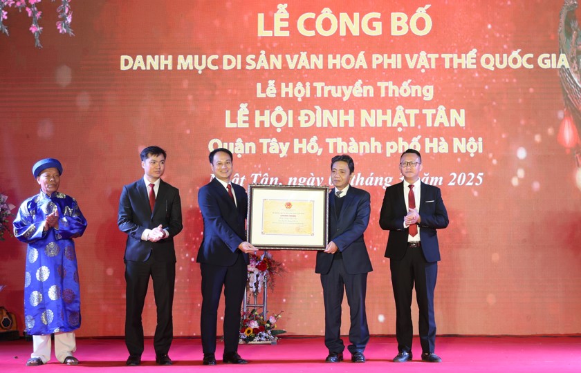 Lễ hội đình Nhật Tân được vinh danh di sản văn hóa phi vật thể quốc gia