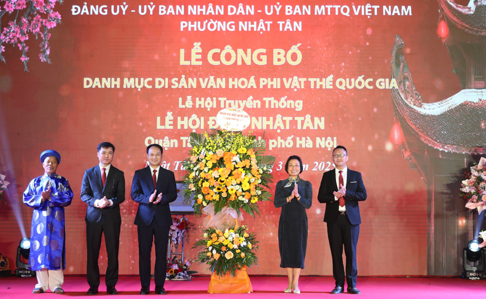Lễ hội đình Nhật Tân được vinh danh di sản văn hóa phi vật thể quốc gia