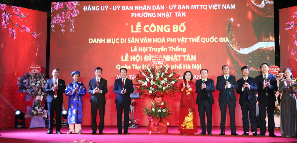 Lễ hội đình Nhật Tân được vinh danh di sản văn hóa phi vật thể quốc gia