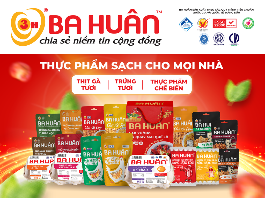 Bao bì ấn tượng của các sản phẩm Ba Huân trên TMĐT