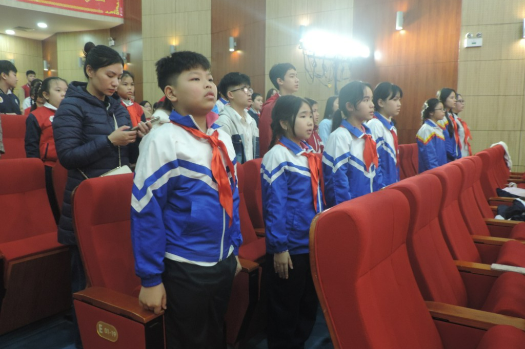 Các em thiếu nhi tiêu biểu dự Đại hội 