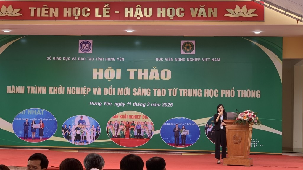 Ths Đỗ Kim Hương cho biết,  Học viện tạo điều kiện tối đa cho học sinh, sinh viên thỏa sức phát triển ý tưởng sáng tạo