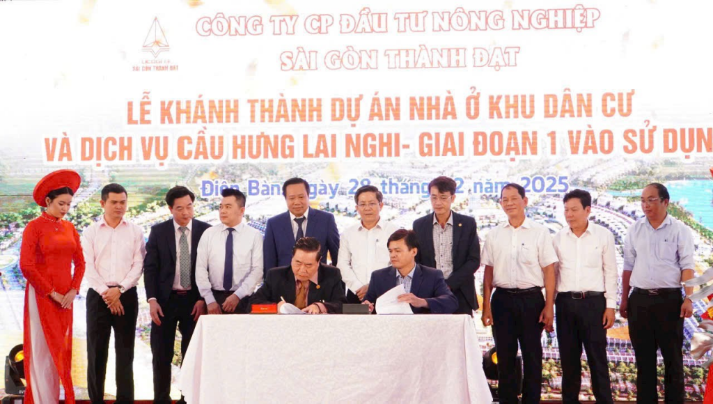 Lễ khánh thành dự án Đầu tư xây dựng nhà ở Khu dân cư và dịch vụ Cầu Hưng - Lai Nghi giai đoạn 1 