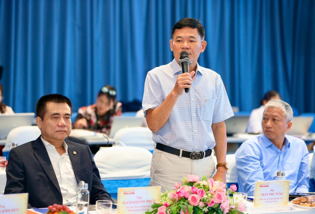 Ông Trần Như Tùng, Chủ tịch Hội đồng Quản trị Công ty Cổ phần Dệt may - Đầu tư - Thương mại Thành Công, Phó Chủ tịch Hiệp hội Dệt may Việt Nam (VITAS) (Ảnh: Hoàng Triều)
