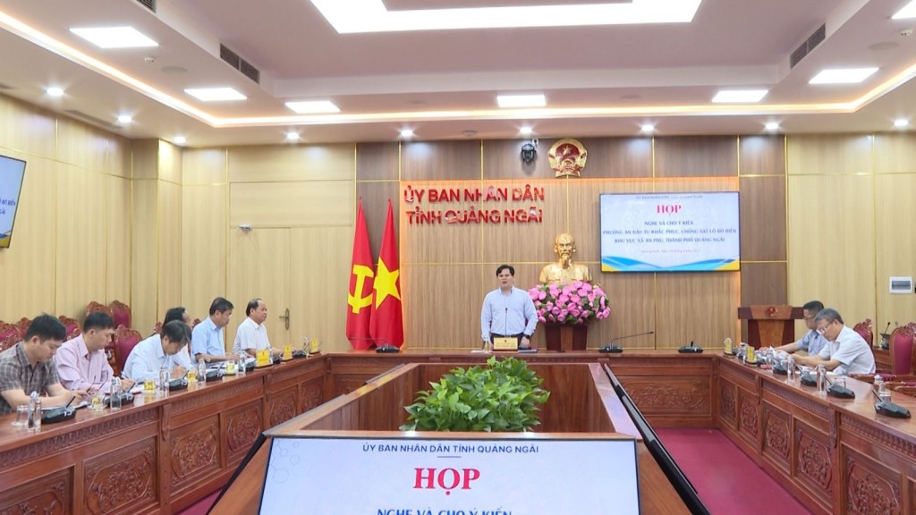 Quang cảnh cuộc họp (Ảnh: quangngai.gov.vn)