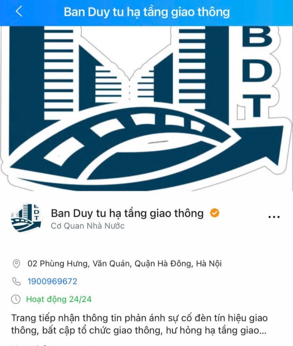 Công bố số điện thoại đường dây nóng tiếp nhận phản ánh giao thông