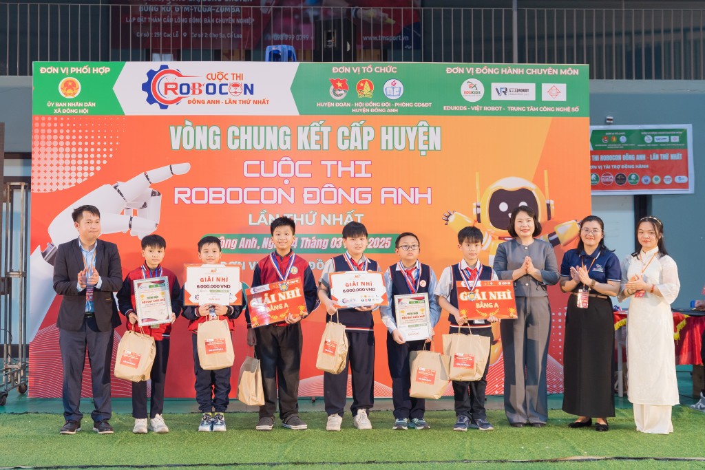 Các đội đạt giảTrường Tiểu học Cổ Loa và Tiểu học An Dương Vương đạt giải Nhì 