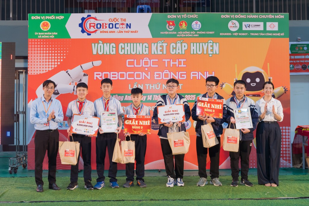 Các đội dạt giải Nhì cấp THCS