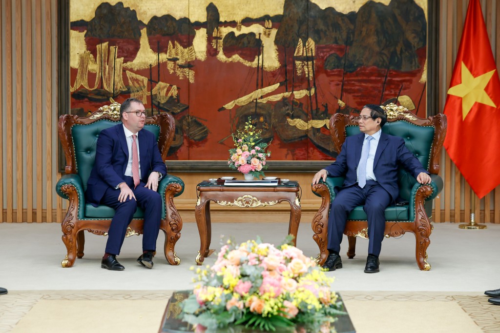 Thủ tướng đề nghị tập đoàn Trump Organization coi Việt Nam là cứ điểm kinh doanh, nghiên cứu, mở rộng hoạt động đầu tư, kinh doanh sang các địa phương khác của Việt Nam - Ảnh: VGP/Nhật Bắc