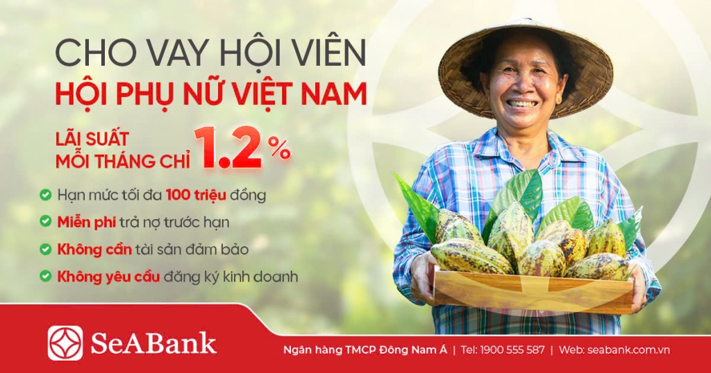 SeABank triển khai gói vay tín chấp 300 tỷ đồng lãi suất ưu đãi dành cho phụ nữ 