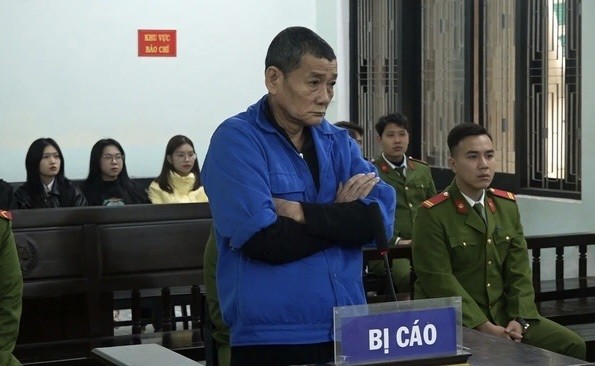 Bị cáo Trần Sang tại phiên tòa 