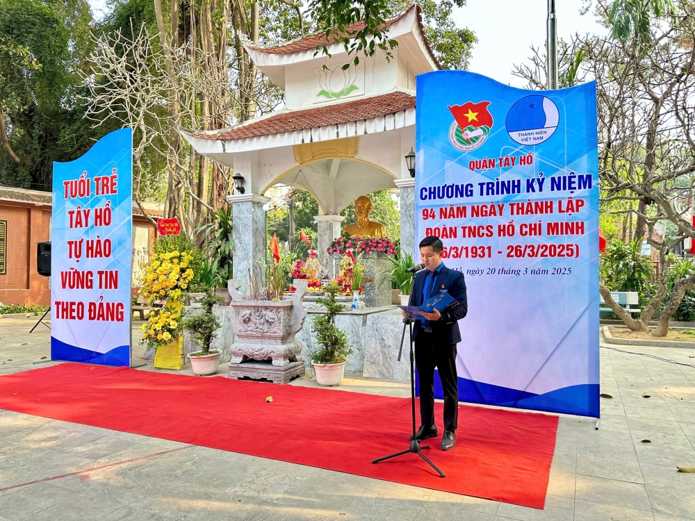 Tây Hồ kỷ niệm 94 năm ngày thành lập Đoàn TNCS Hồ Chí Minh