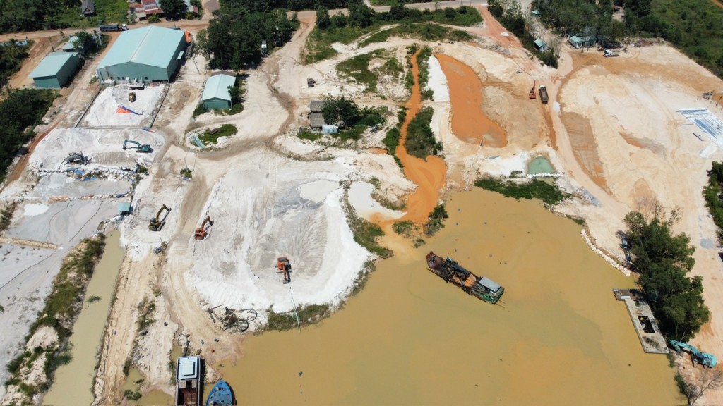 Vi phạm khai thác cát, Công ty Hải Đăng bị đề nghị xử phạt