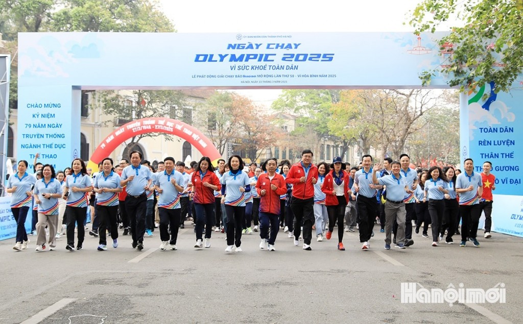 Phát động Ngày chạy Olympic và Giải chạy Báo Hànộimới mở rộng lần thứ 50